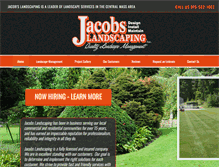 Tablet Screenshot of jacobslandscapingne.com
